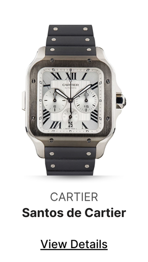 Used Santos de Cartier Chronograph WSSA0017 Extra Large Model