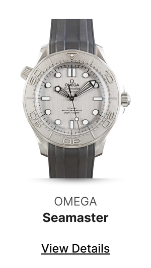 Used Omega Seamaster Stainless Steel on Rubber Diver 300M