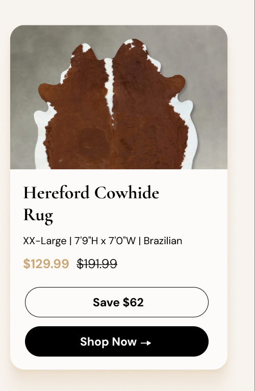 Hereford Cowhide Rug