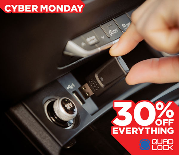 Quad Lock CarPlay & Android Auto Adaptor links to product page