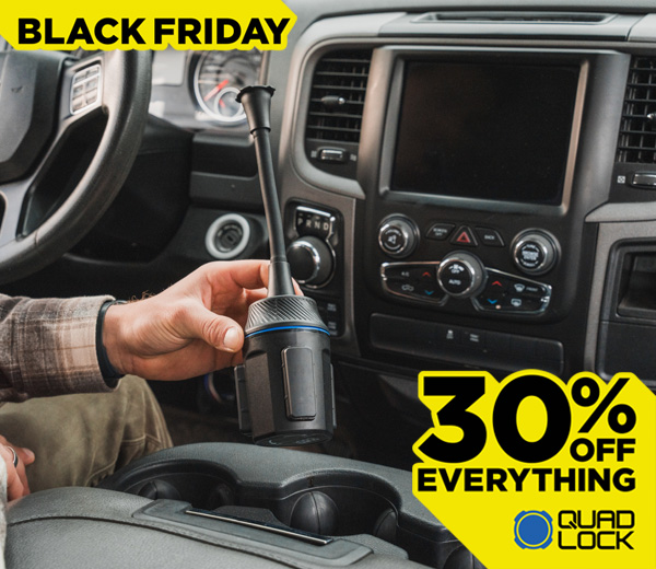 Quad Lock Cup Holder Mount links to product page