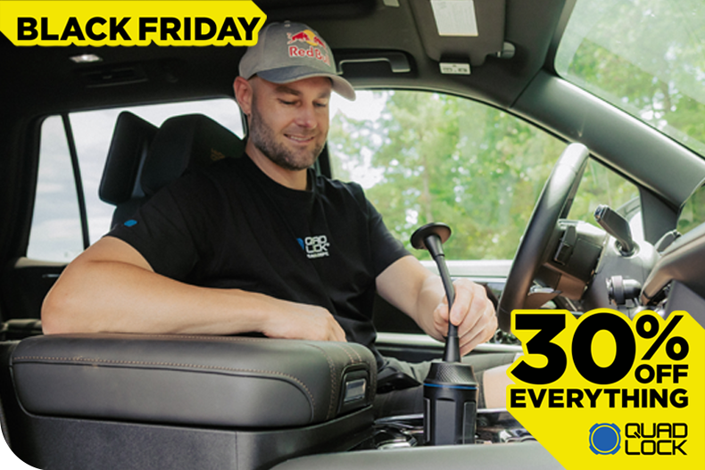 Quad Lock Cyclist links to Quad Lock cycle collection