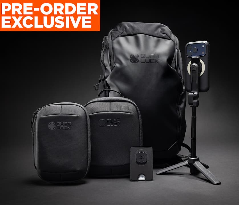 Photo of the Quad Lock Travel Bundle links to product page