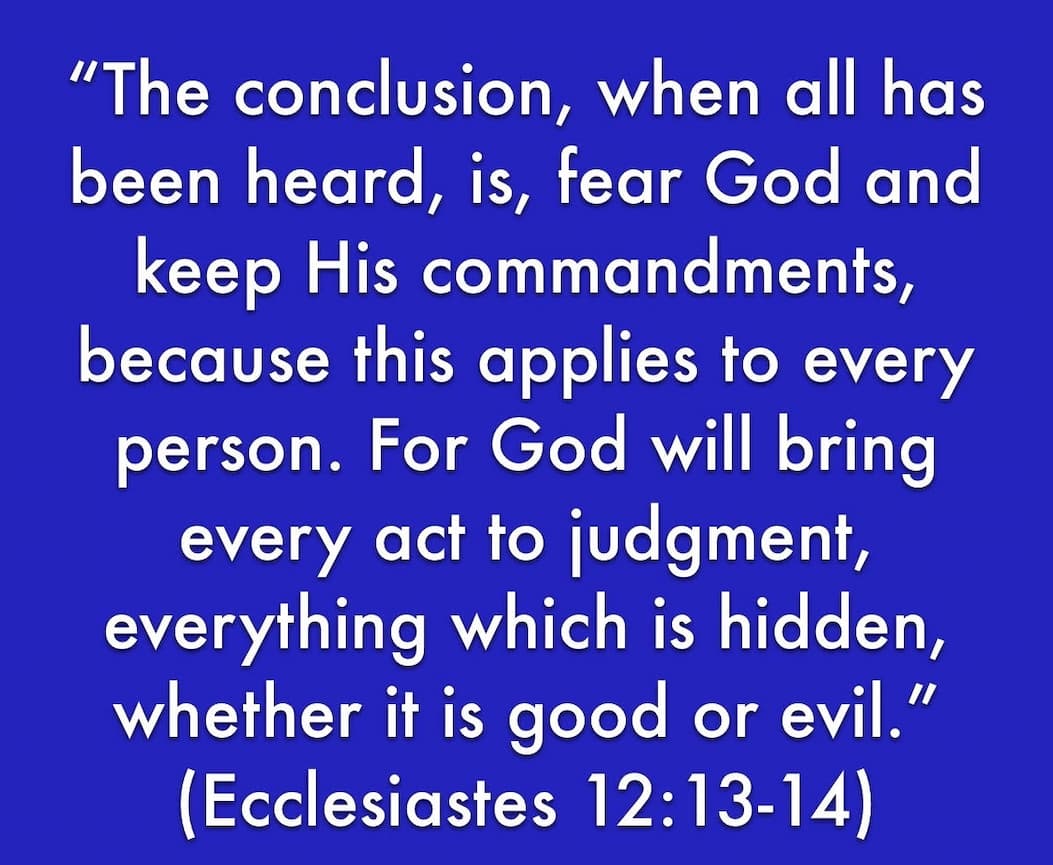 an image of a blue background with a quote from the bible