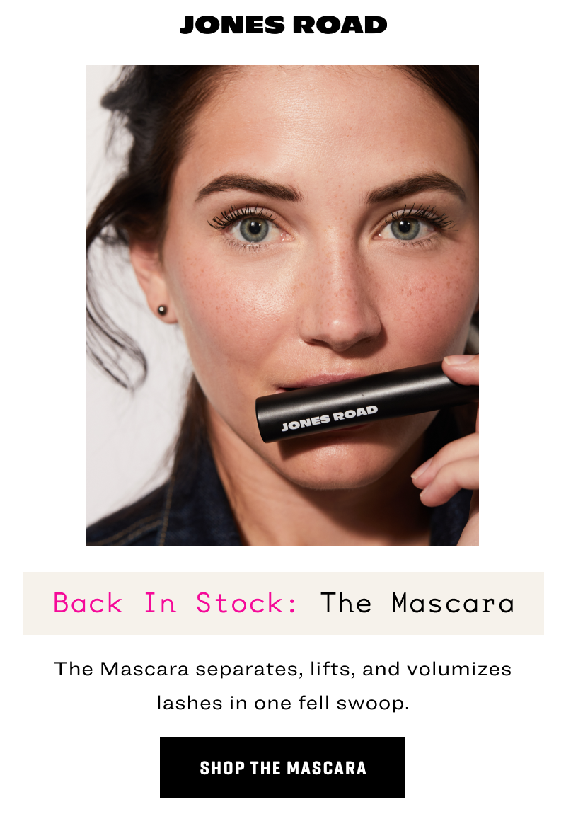 The Mascara is Back In Stock Jones Road Beauty
