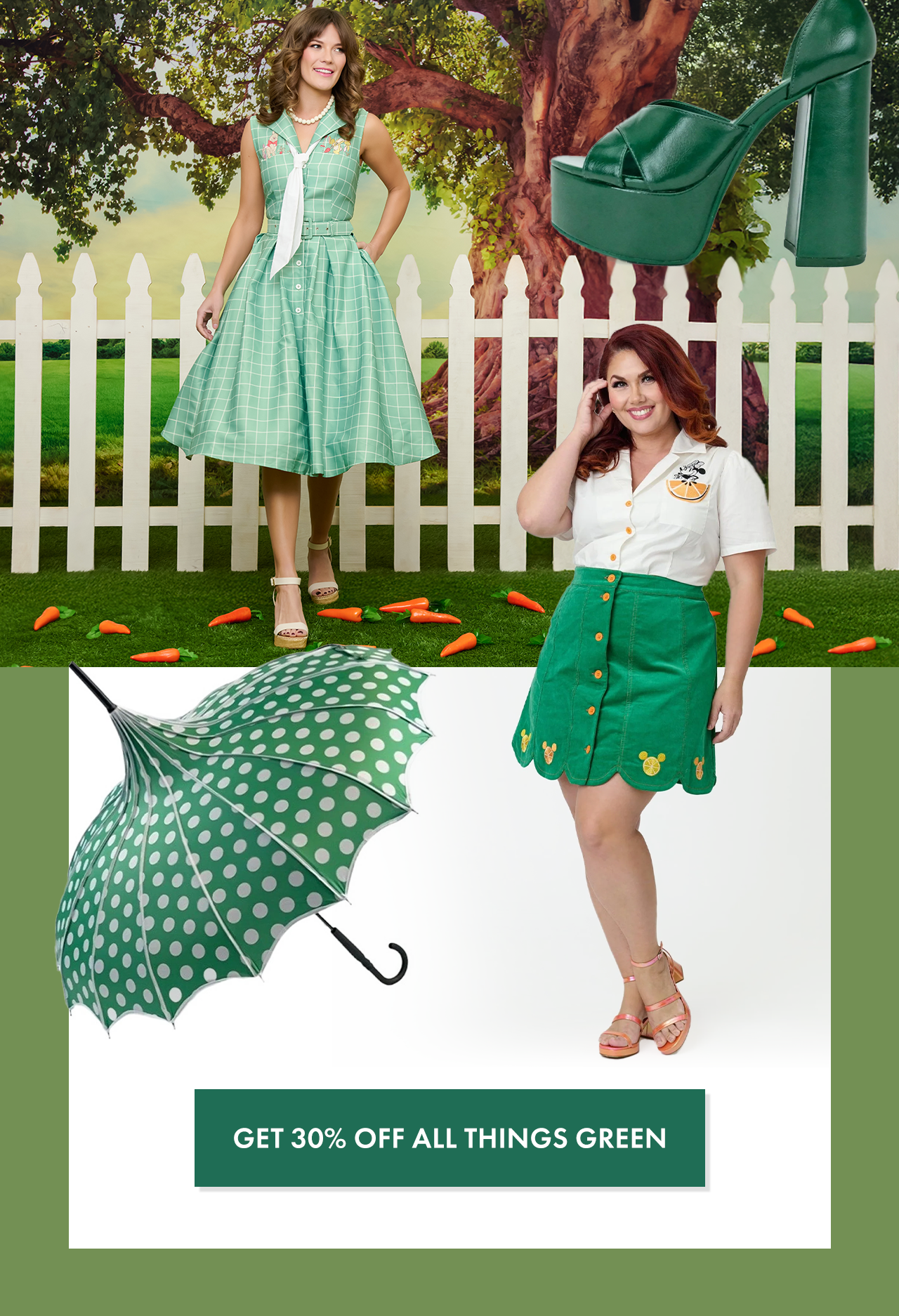 Use code LUCKY30 for 30% Off All Things Green