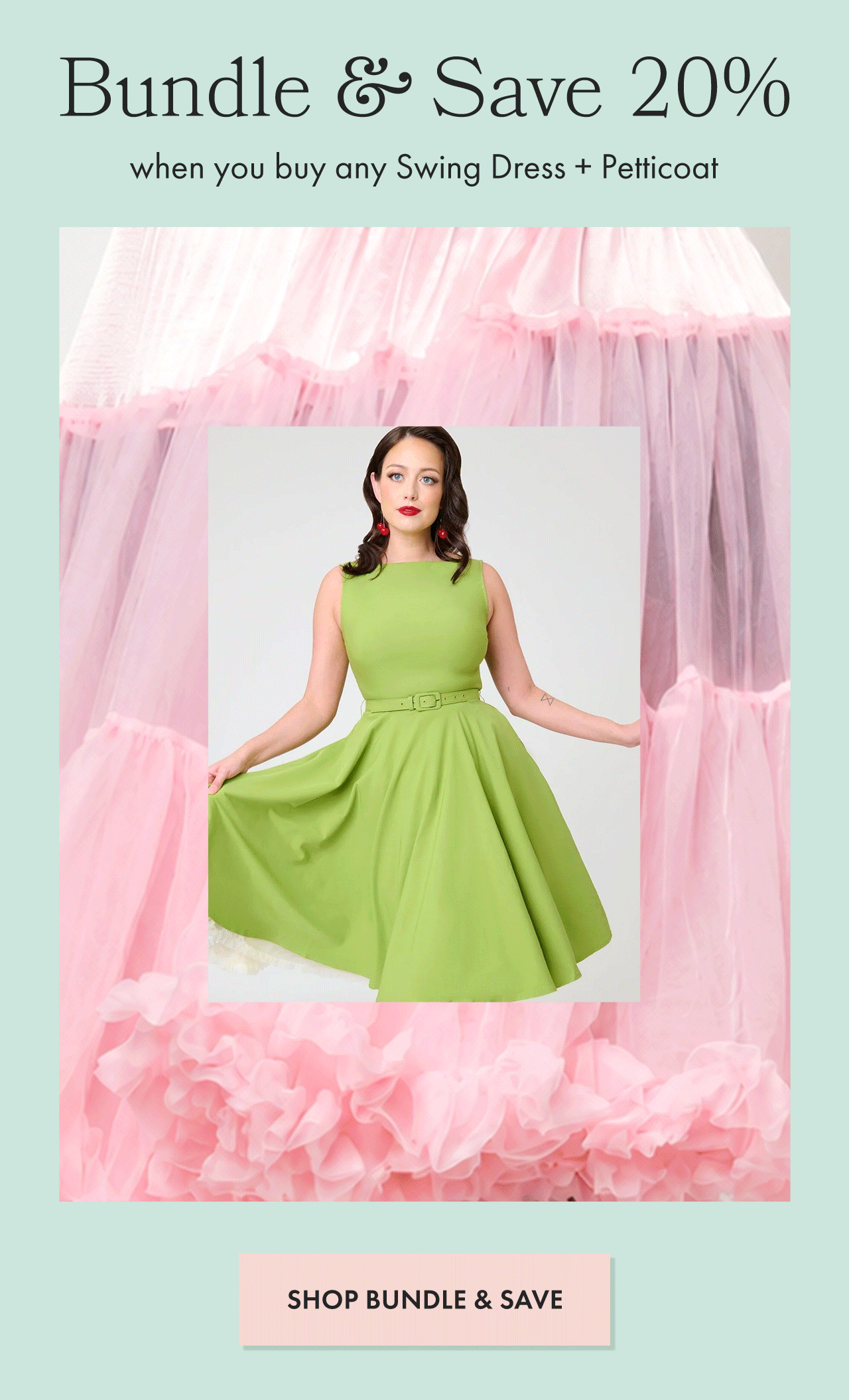 Bundle and Save 20% When You Buy a Swing Dress + Petticoat