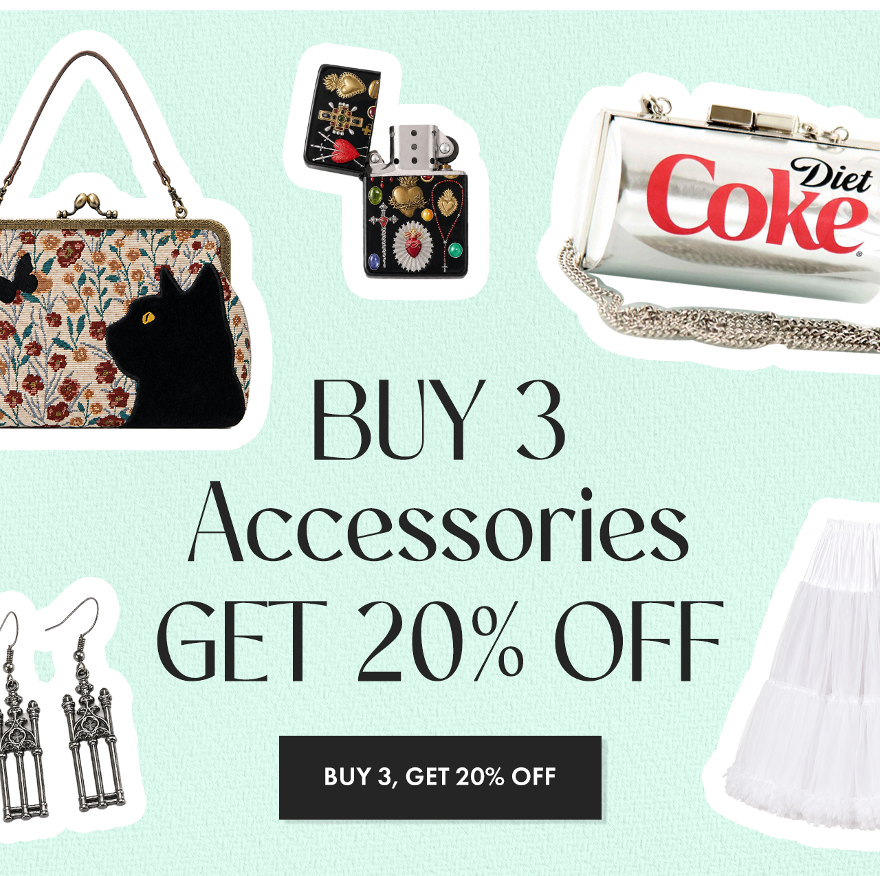 Buy 3 Accessories Get 20% Off 