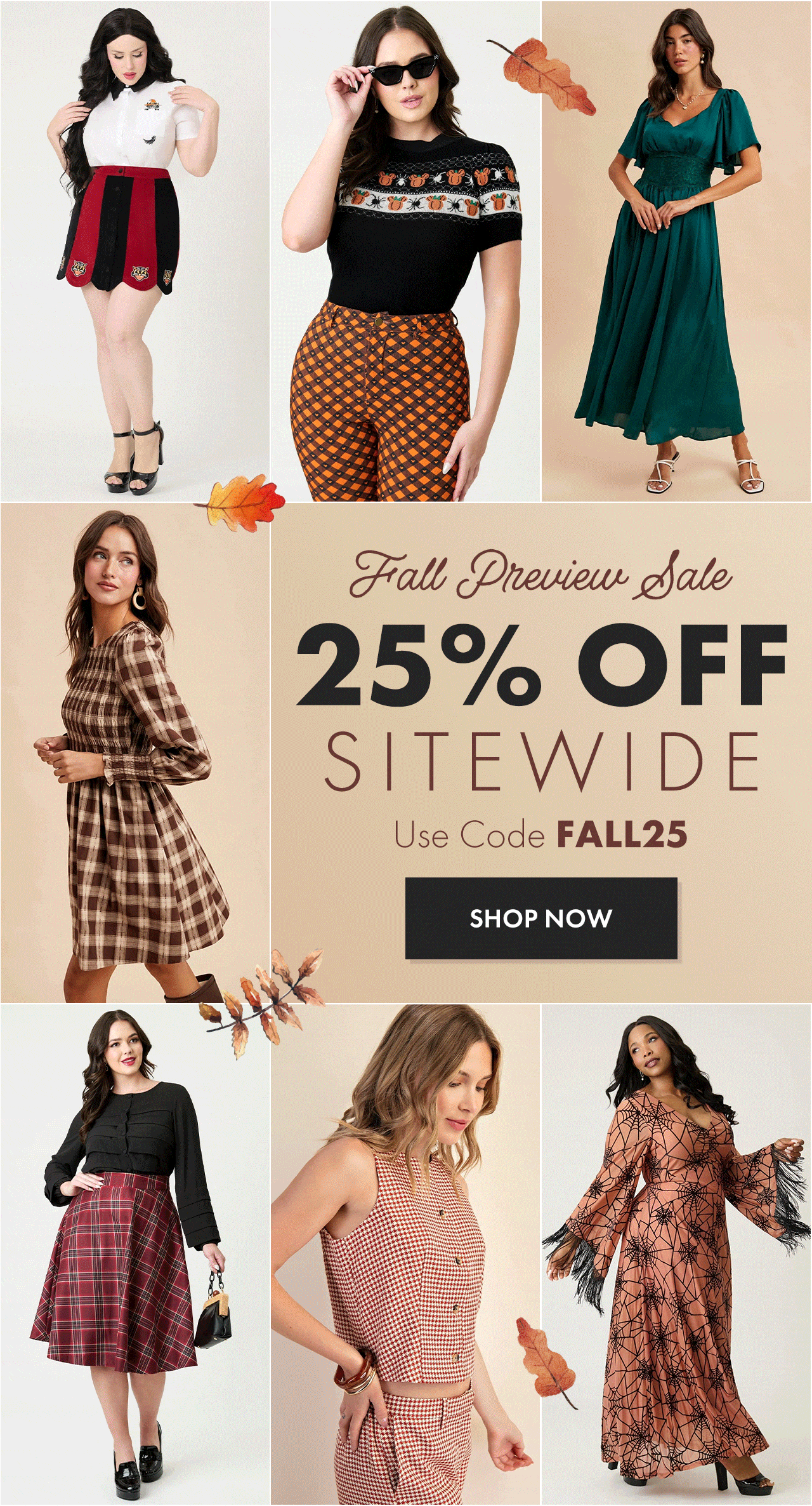 Use code FALL25 for 25% Off Sitewide