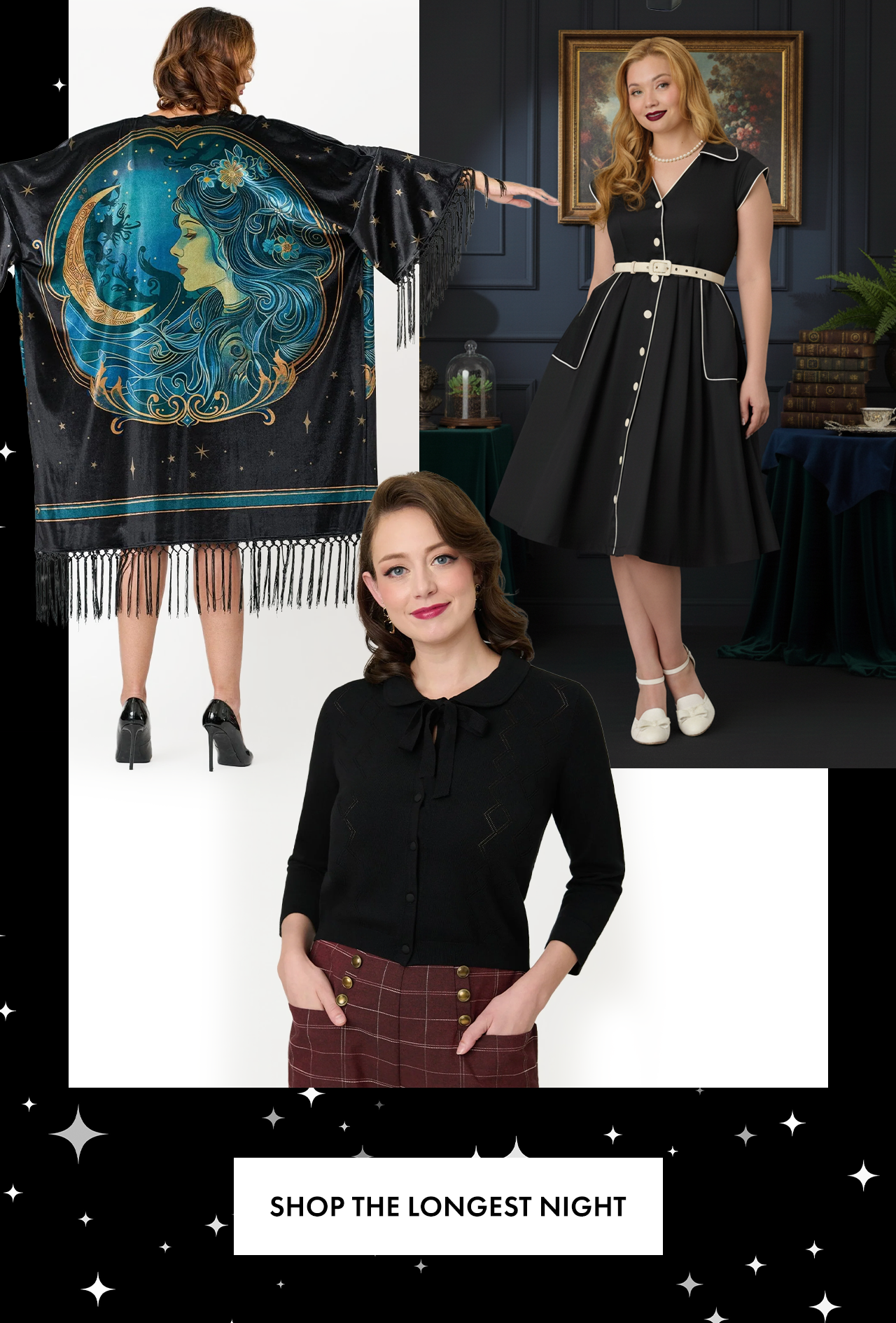 Use Code DARK for 33% Off Black + Outerwear