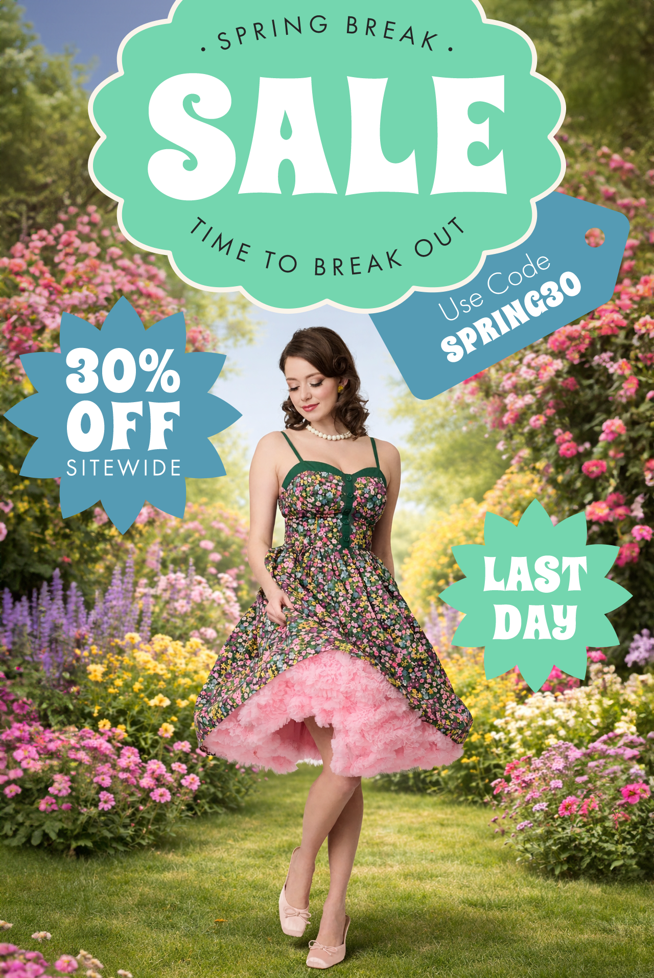 LAST DAY to Use Code SPRING30 for 30% Off Sitewide