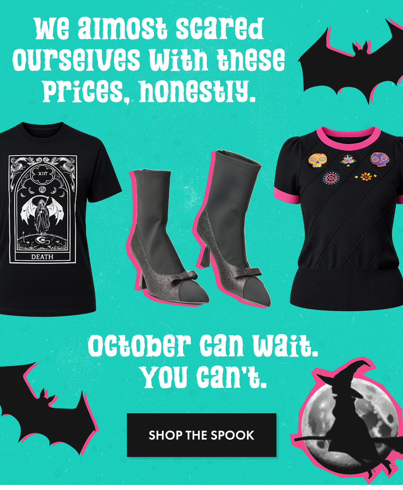 Half-O-Ween: Up to 50% Off Halloween + All Things Black