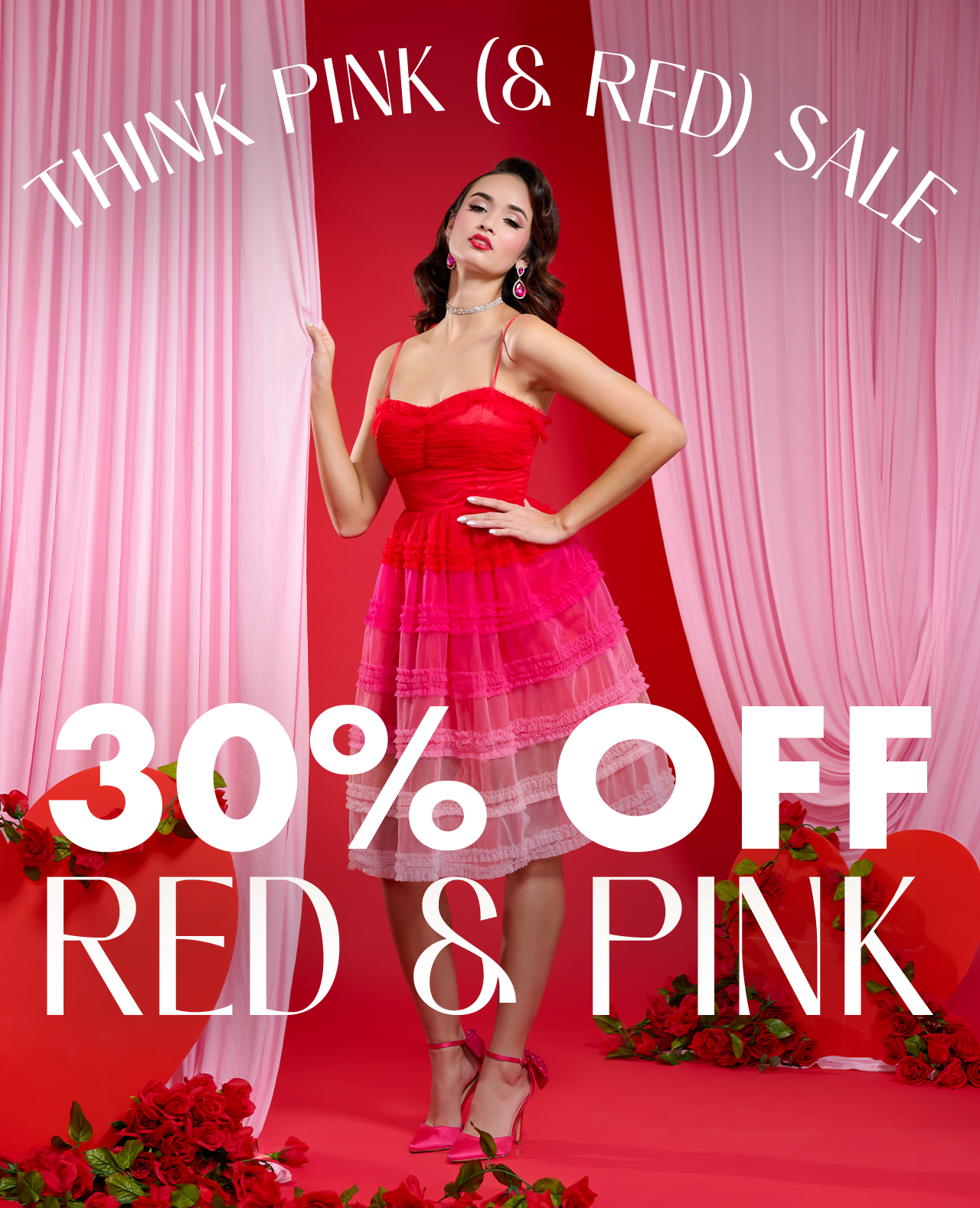 30% Off Red & Pink Sale