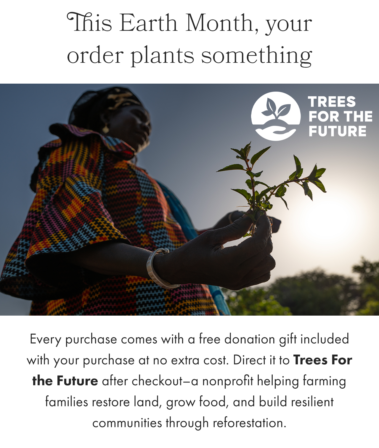 Donate to Trees for the Future this Earth Day