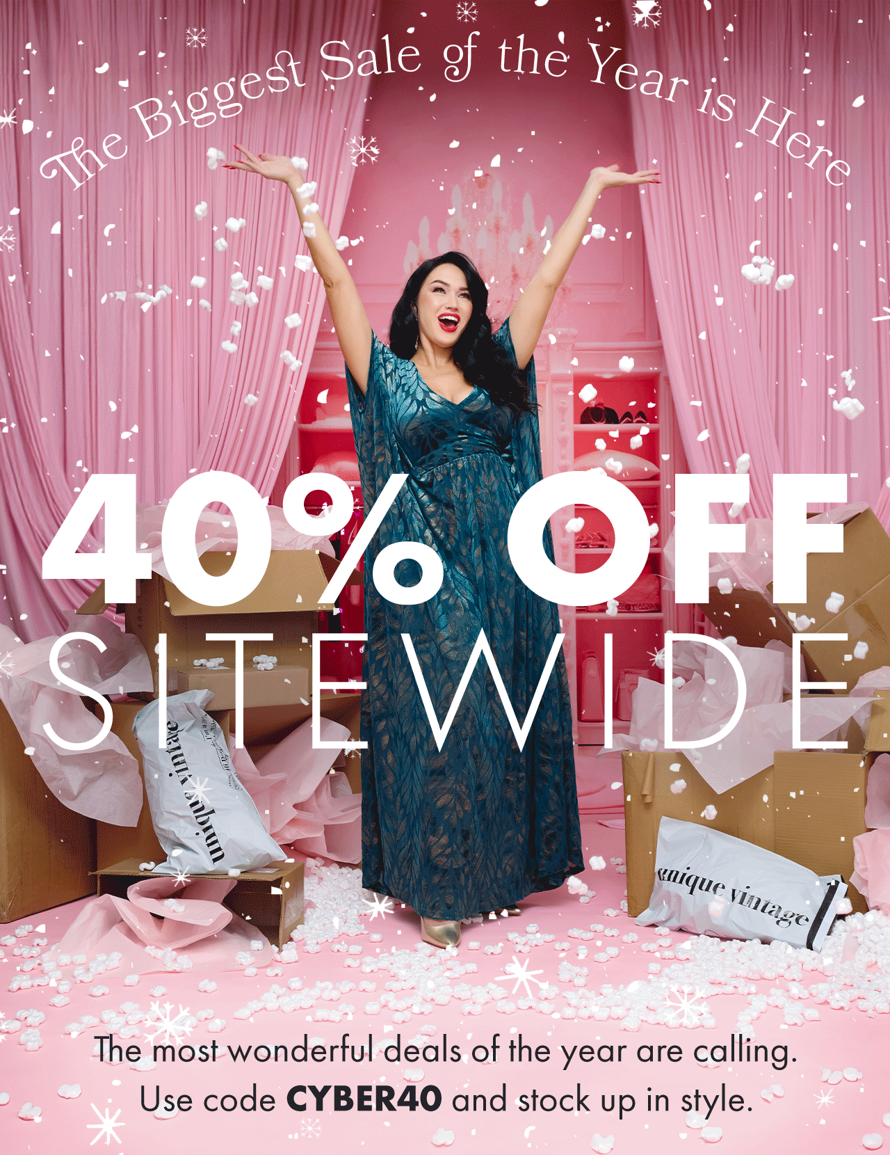 IT'S HERE! Use code CYBER40 for 40% Off SITEWIDE
