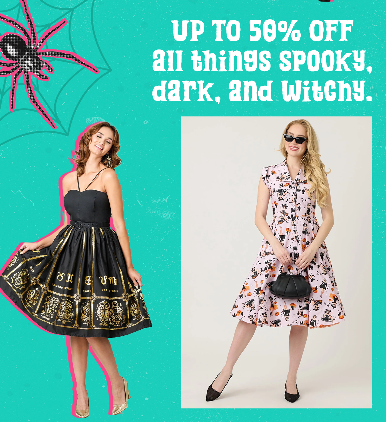 Half-O-Ween: Up to 50% Off Halloween + All Things Black