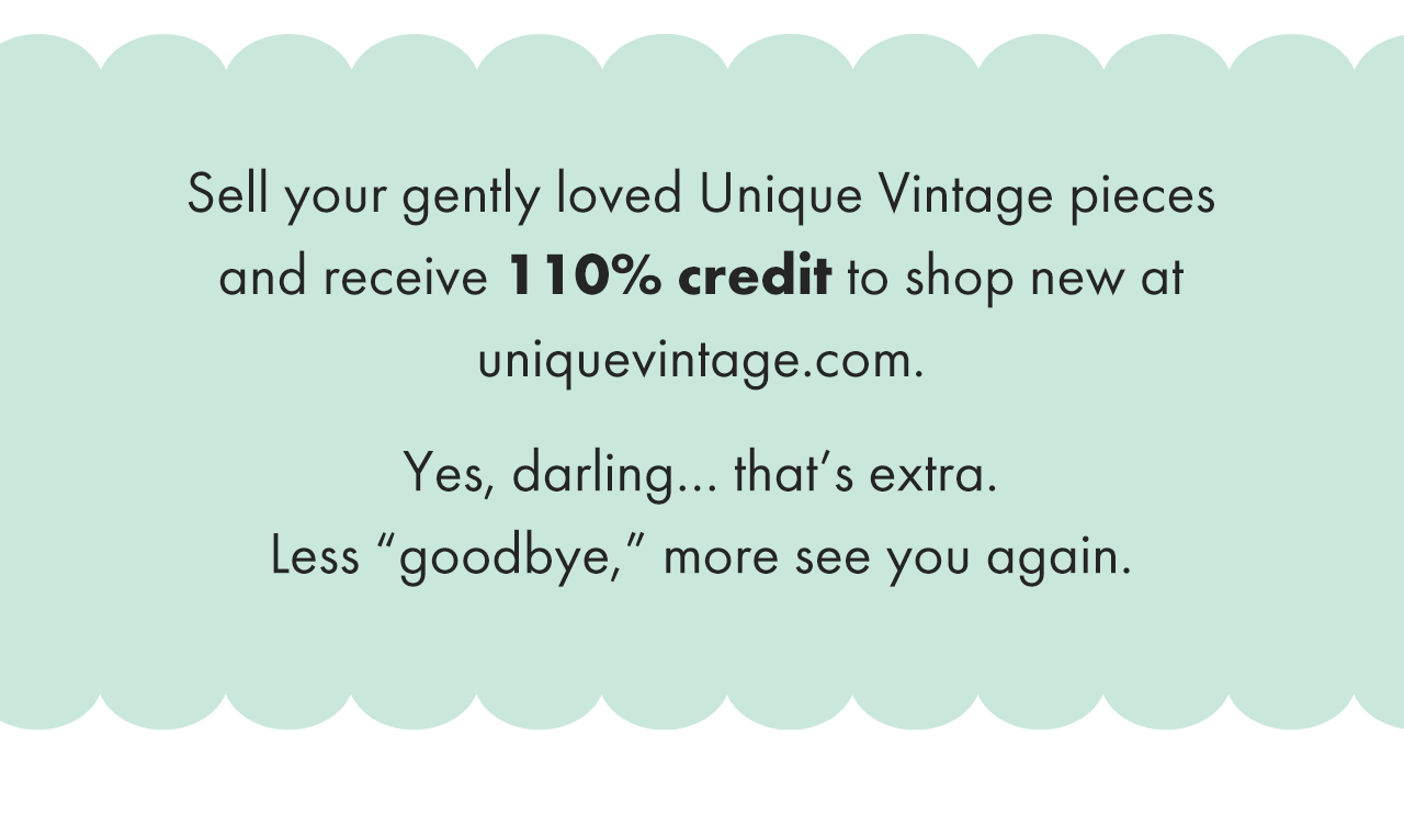 Get 110% store credit when you sell your pre-loved UV