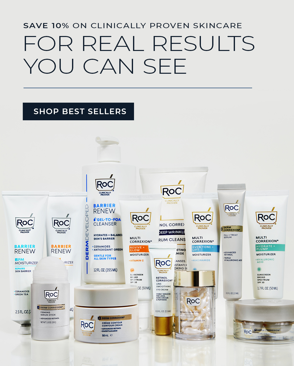 SAVE 10% ON CLINICALLY PROVEN SKINCARE FOR REAL RESULTS YOU CAN SEE | SHOP BEST SELLERS