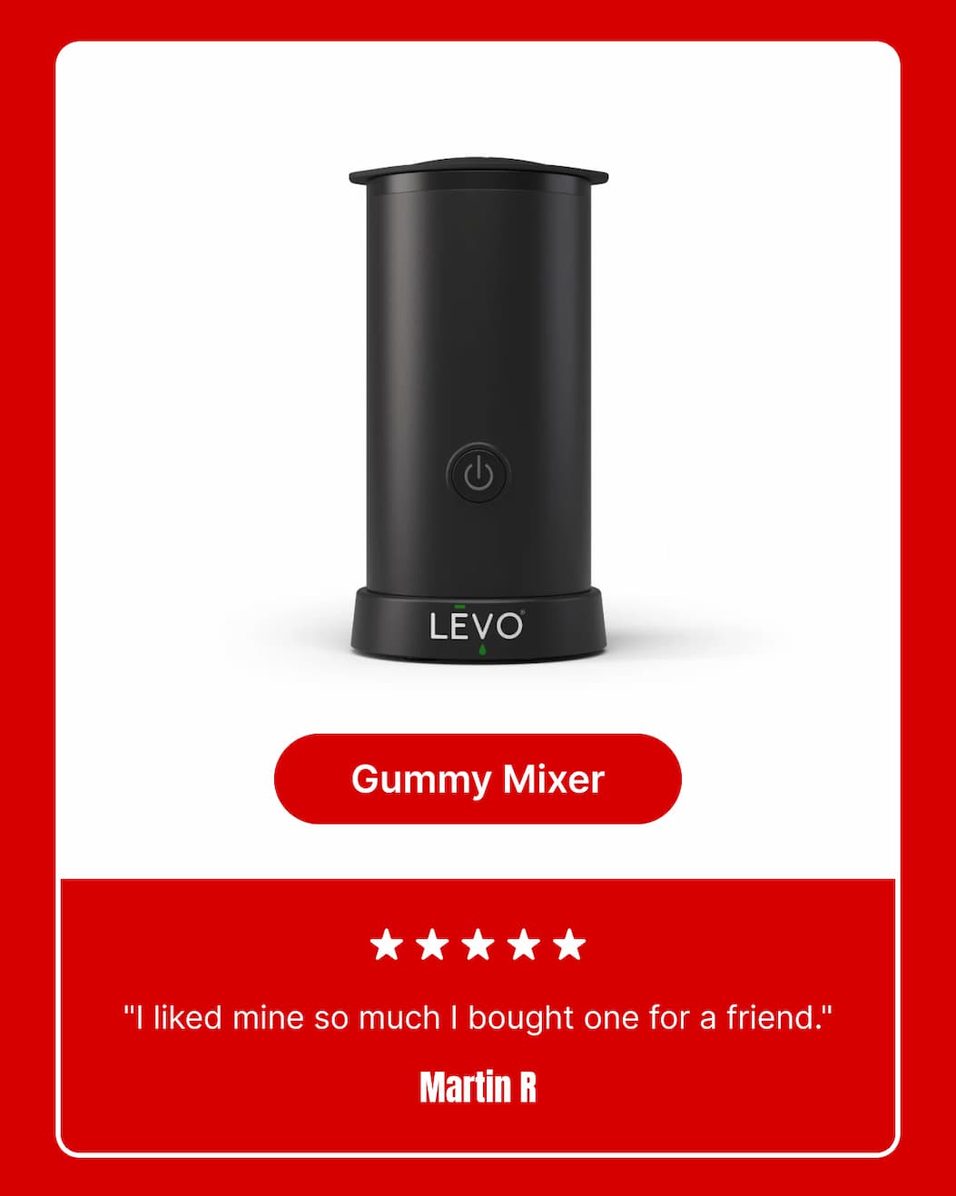 Gummy Mixer ★★★★★ "I liked mine so much I bought one for a friend." Martin R. [GIFT Gummy Mixer]