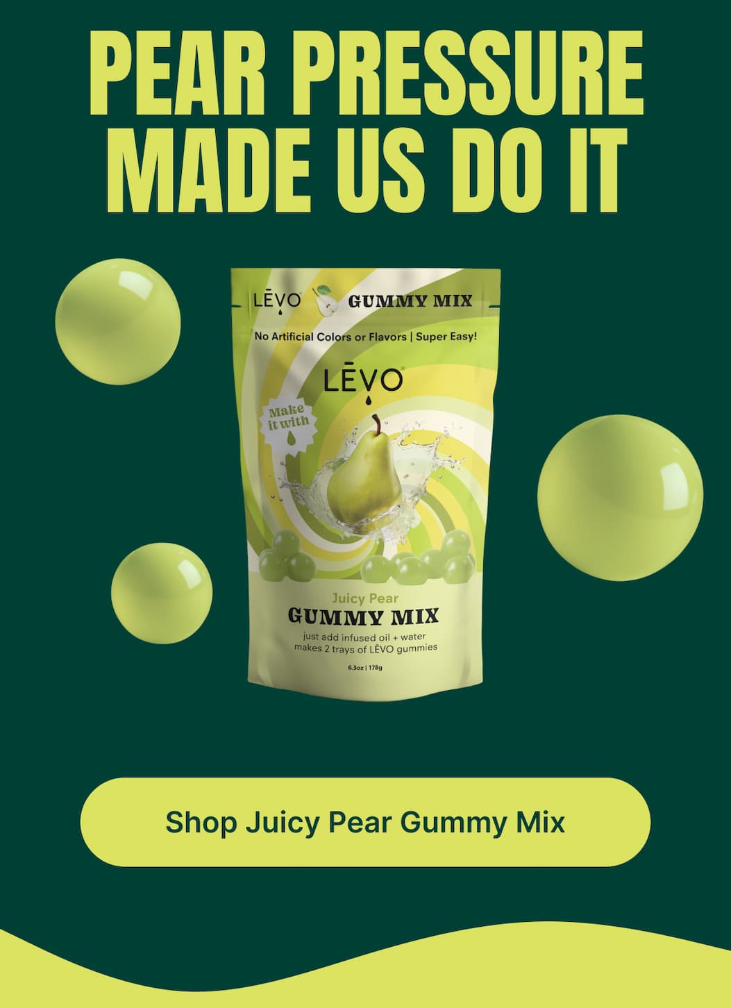 Pear pressure made us do it  Shop Juicy Pear Gummy Mix [Shop Juicy Pear Gummy Mix]