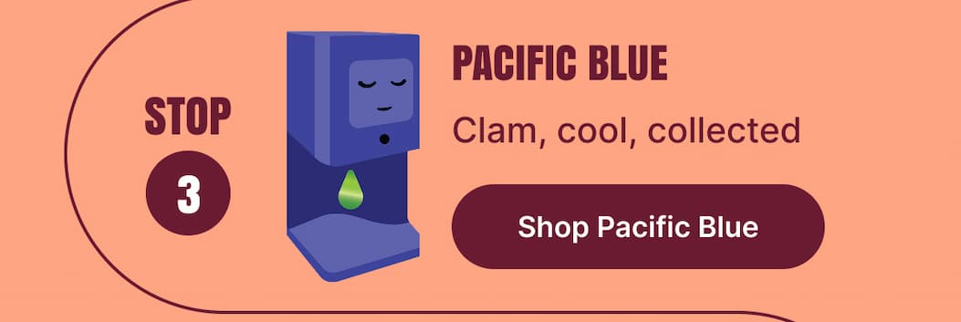STEP 3 PACIFIC BLUE Calm, cool, collected [Shop Pacific Blue]
