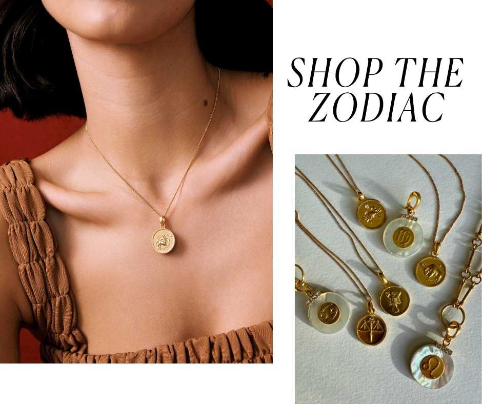 An image of each zodiac charm from Soru Jewellery