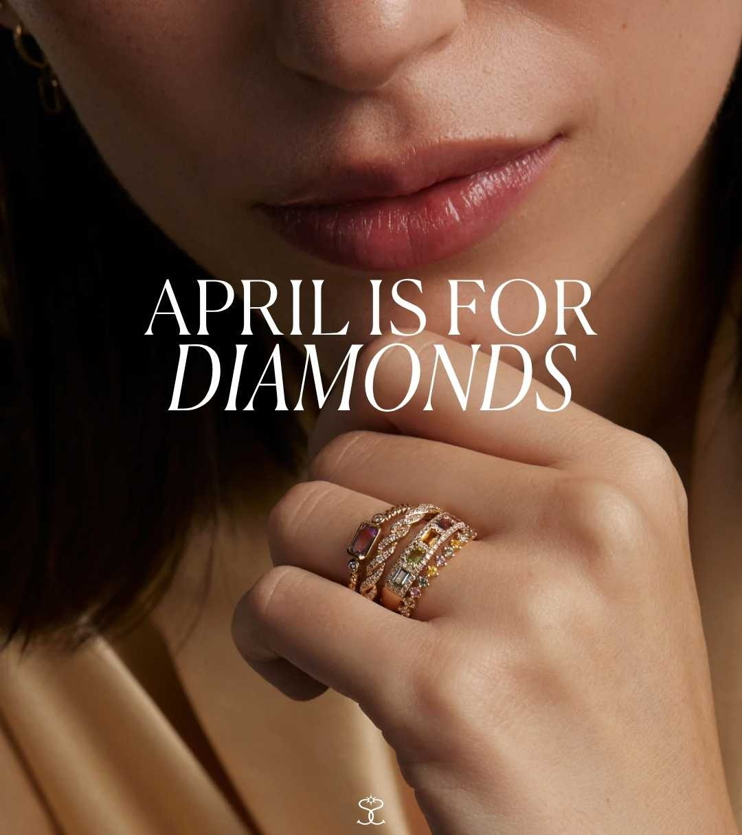 Image of a woman wearing diamond jewllery