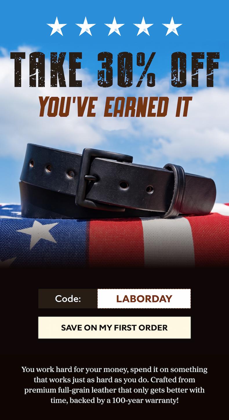 LABOR DAY SALE 30% OFF. Code: LABORDAY