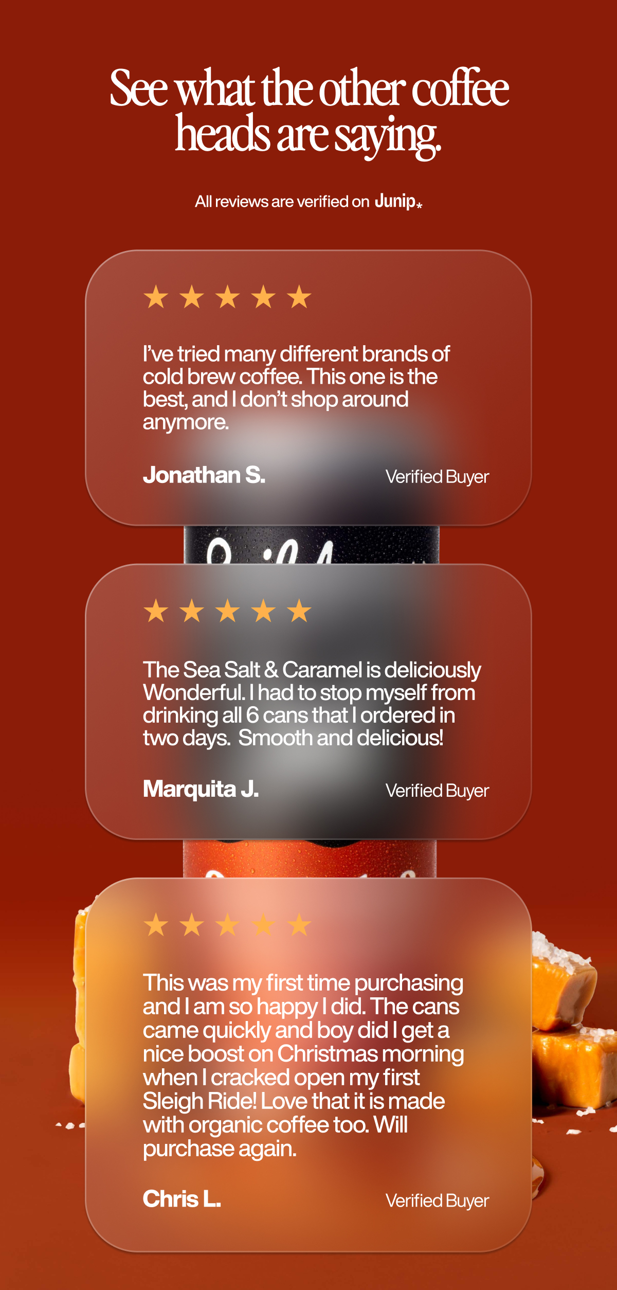 See what the other coffee heads are saying. Real customer reviews for Sail Away cold brew. Verified buyers share why they love the flavor and smooth energy.