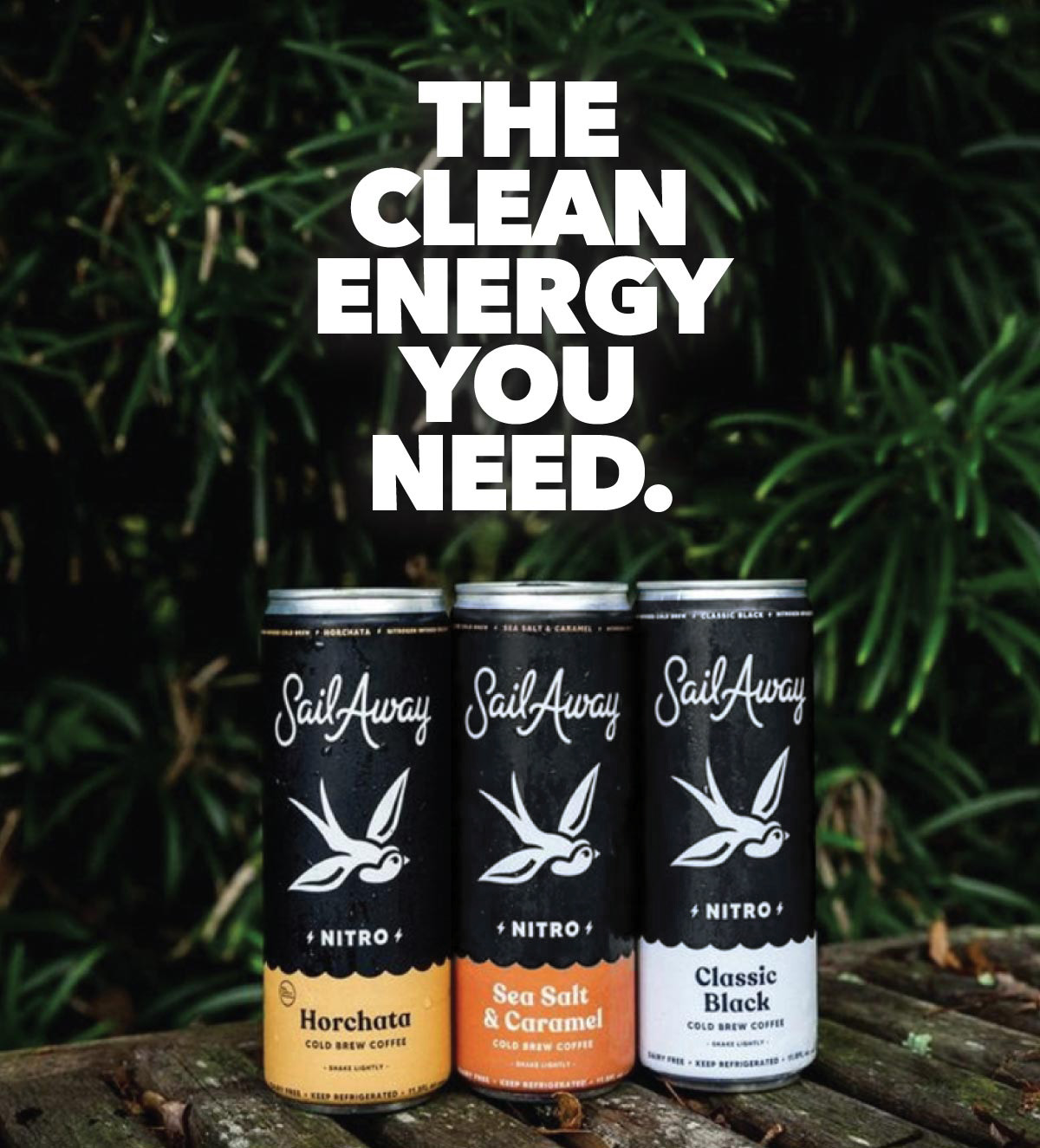 Sail Away Coffee Nitro Cold Brew the Clean Energy