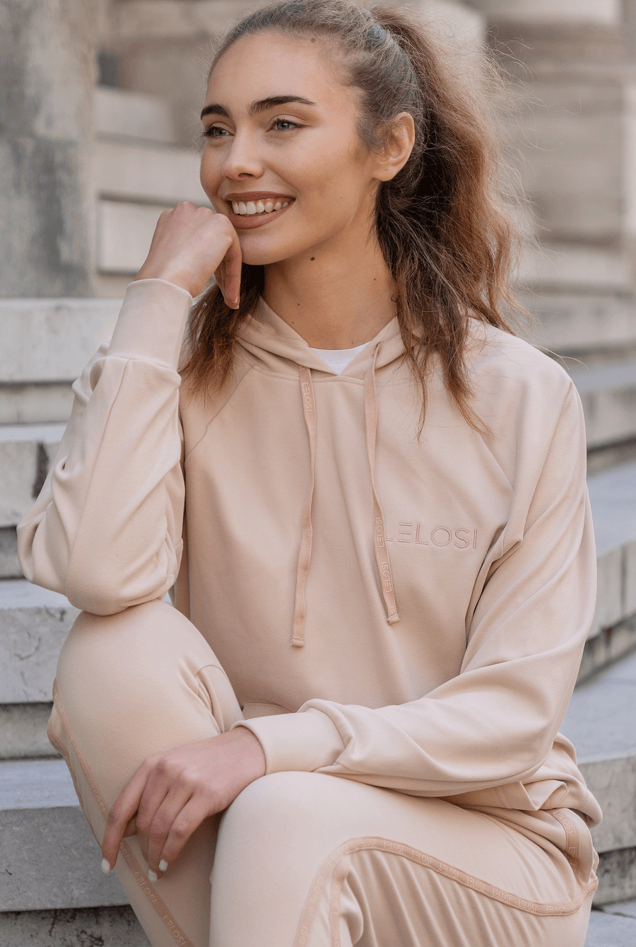 Cream hoodie