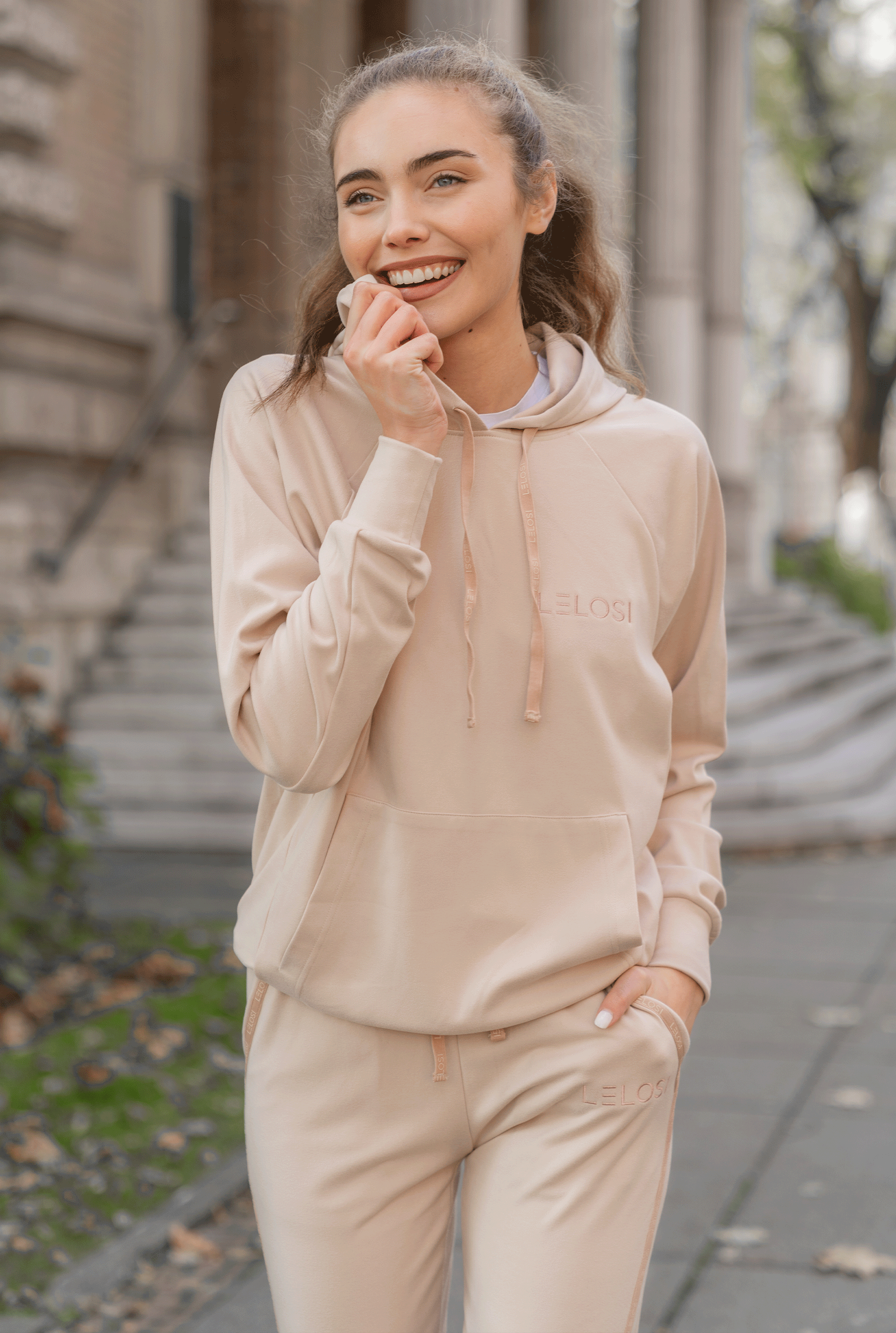 Cream hoodie