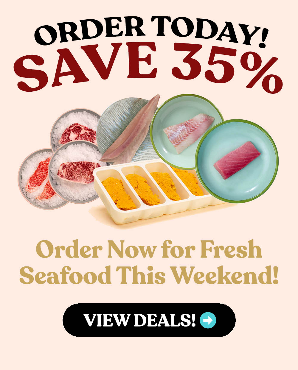 Hi Riviera Seafood Club, SAVE 35 on Bluefin ChuToro, Uni, Albacore