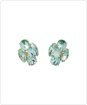 The Crystal Cluster Earrings