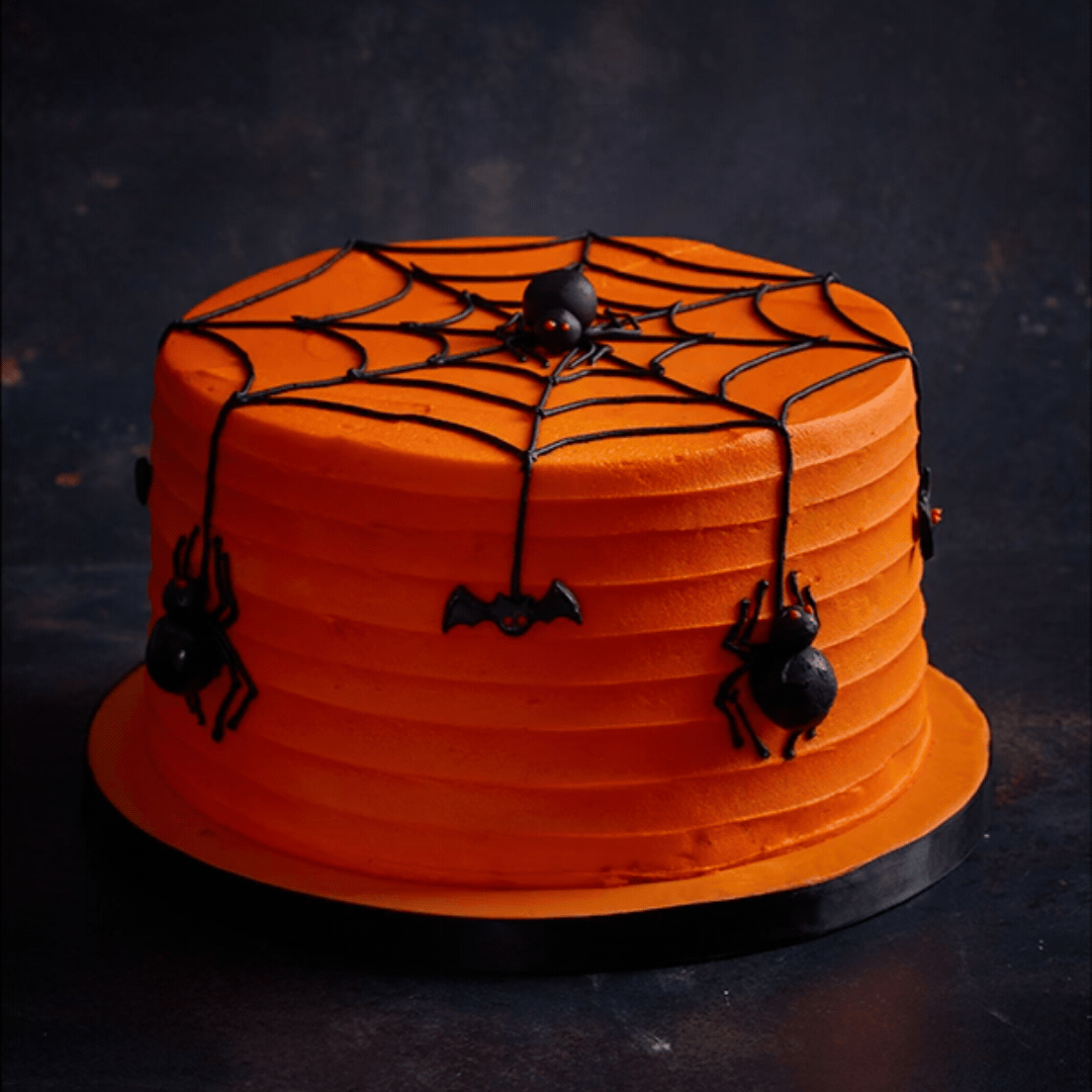 Halloween Spider Web Cake