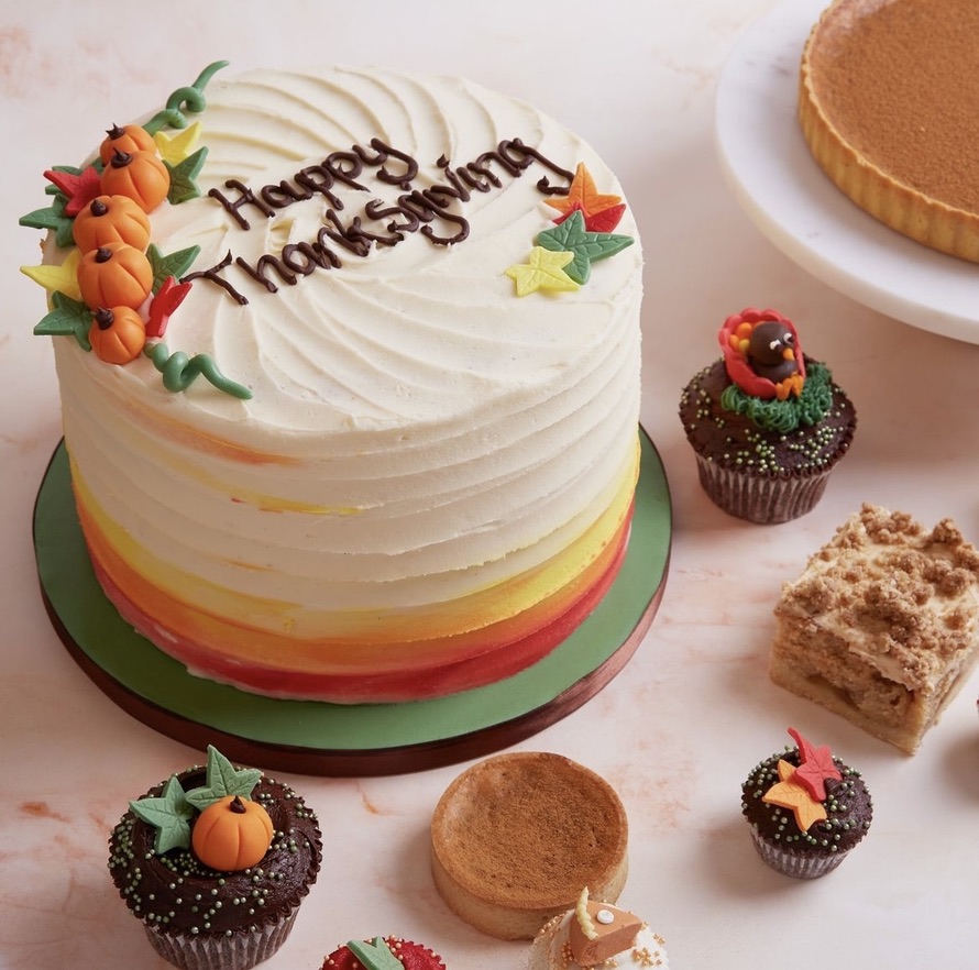 Thanksgiving Rainbow Cake