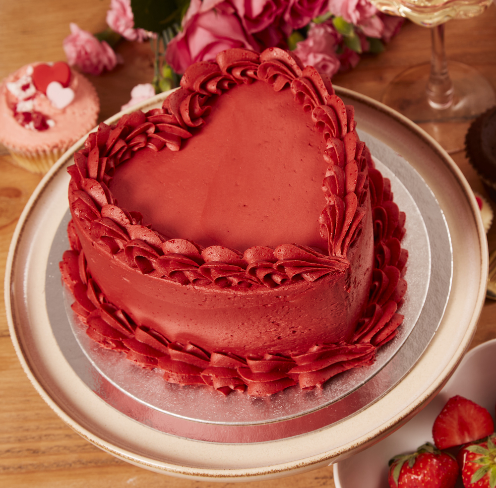 Ruby Heart Cake
