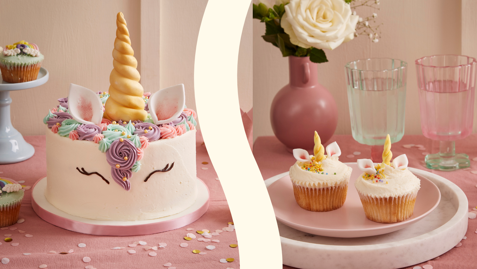 Unicorn Cake & Cupcakes
