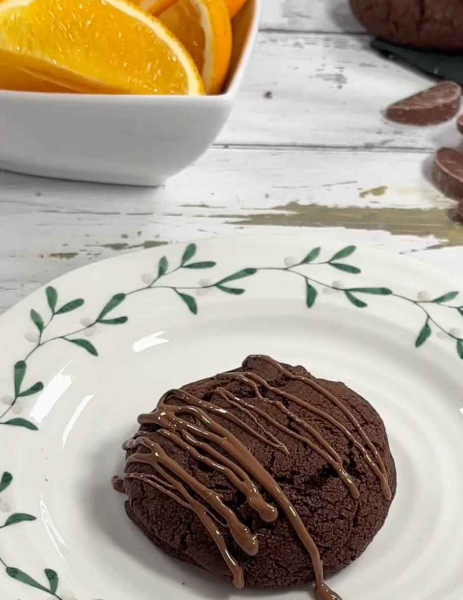 Making our Chocolate Orange Cookie