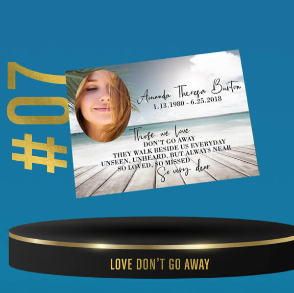 Love Don’t Go Away (592 sold!)