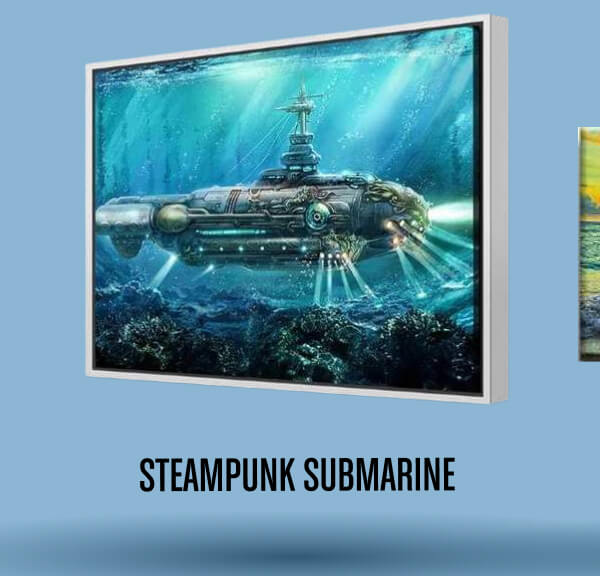 STEAMPUNK SUBMARINE CANVAS SET