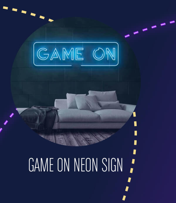 GAME ON NEON SIGN