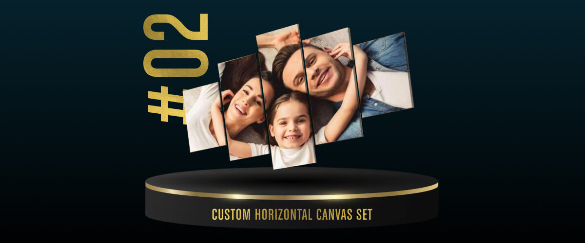 #2 — Custom Horizontal Canvas Set (2,344 sold!)