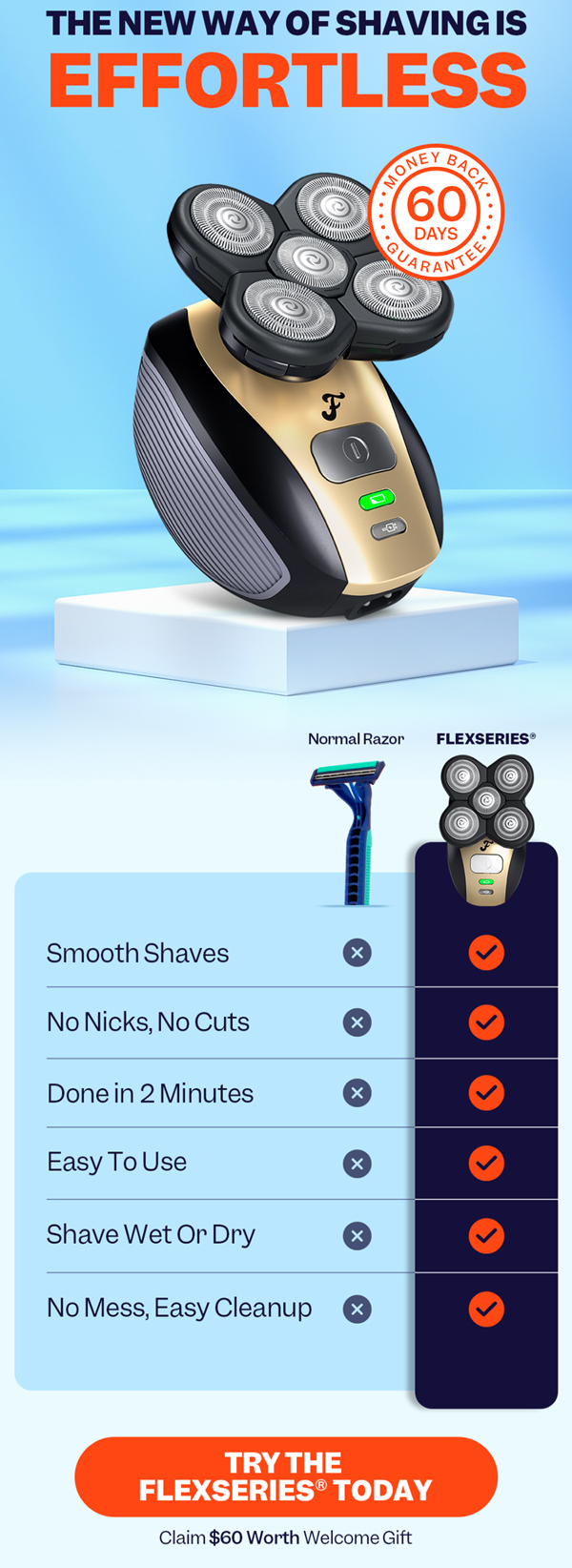 The New Way Of Shaving Is Effortless | Try The FlexSeries® Today