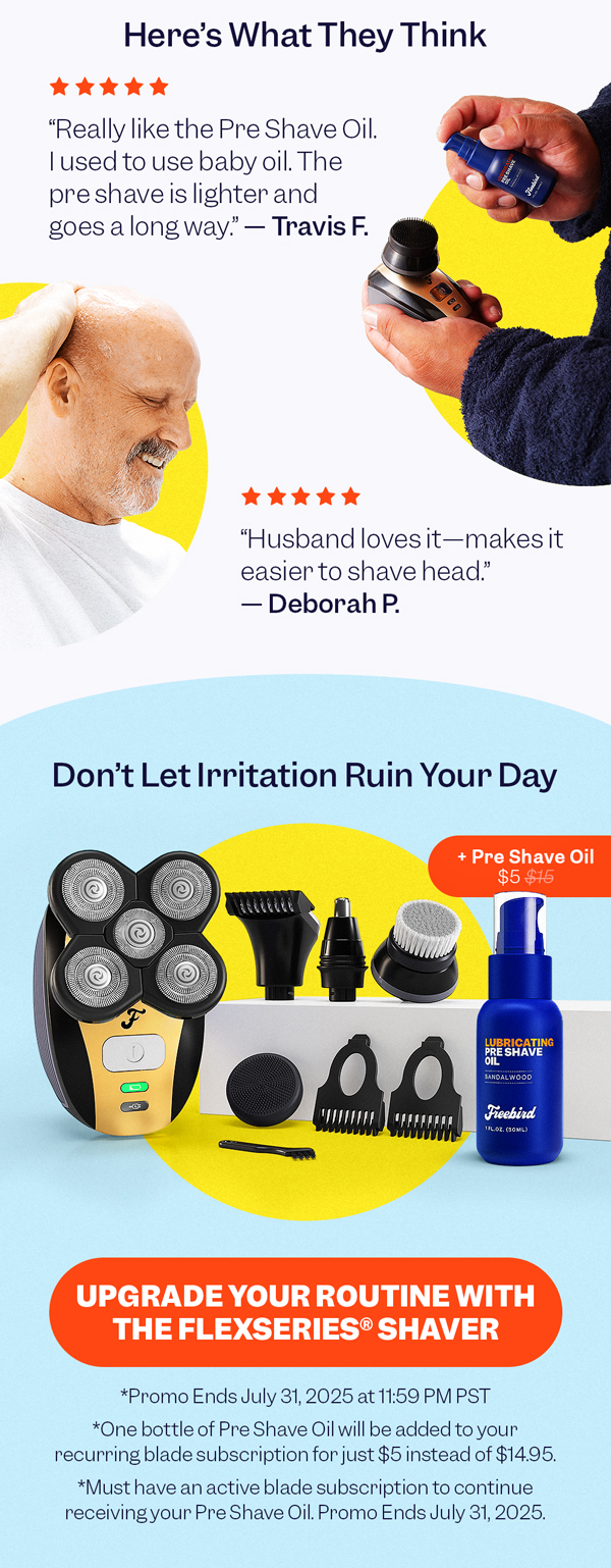 Don't Let Irritation Ruin Your Day | Upgrade Your Routine With The FlexSeries® Shaver