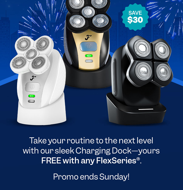 Take your routine to the next level with our sleek Charging Dock—yours FREE with any FlexSeries®. Promo ends Sunday!