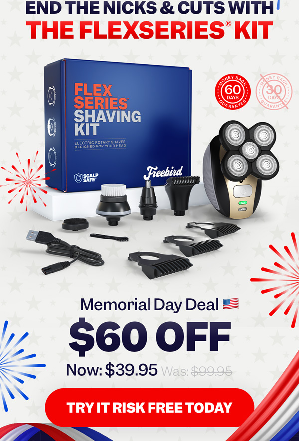 End The Nicks & Cuts With The FlexSeries® Kit | Try It Risk Free Today