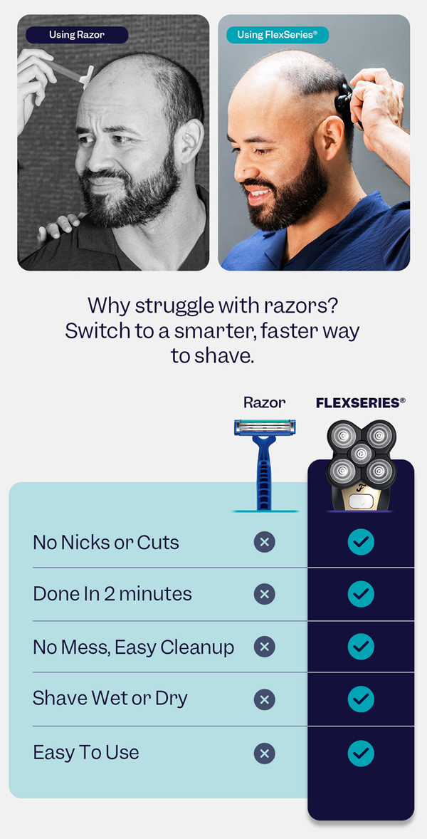 Why struggle with razors? Switch to a smarter, faster way to shave.