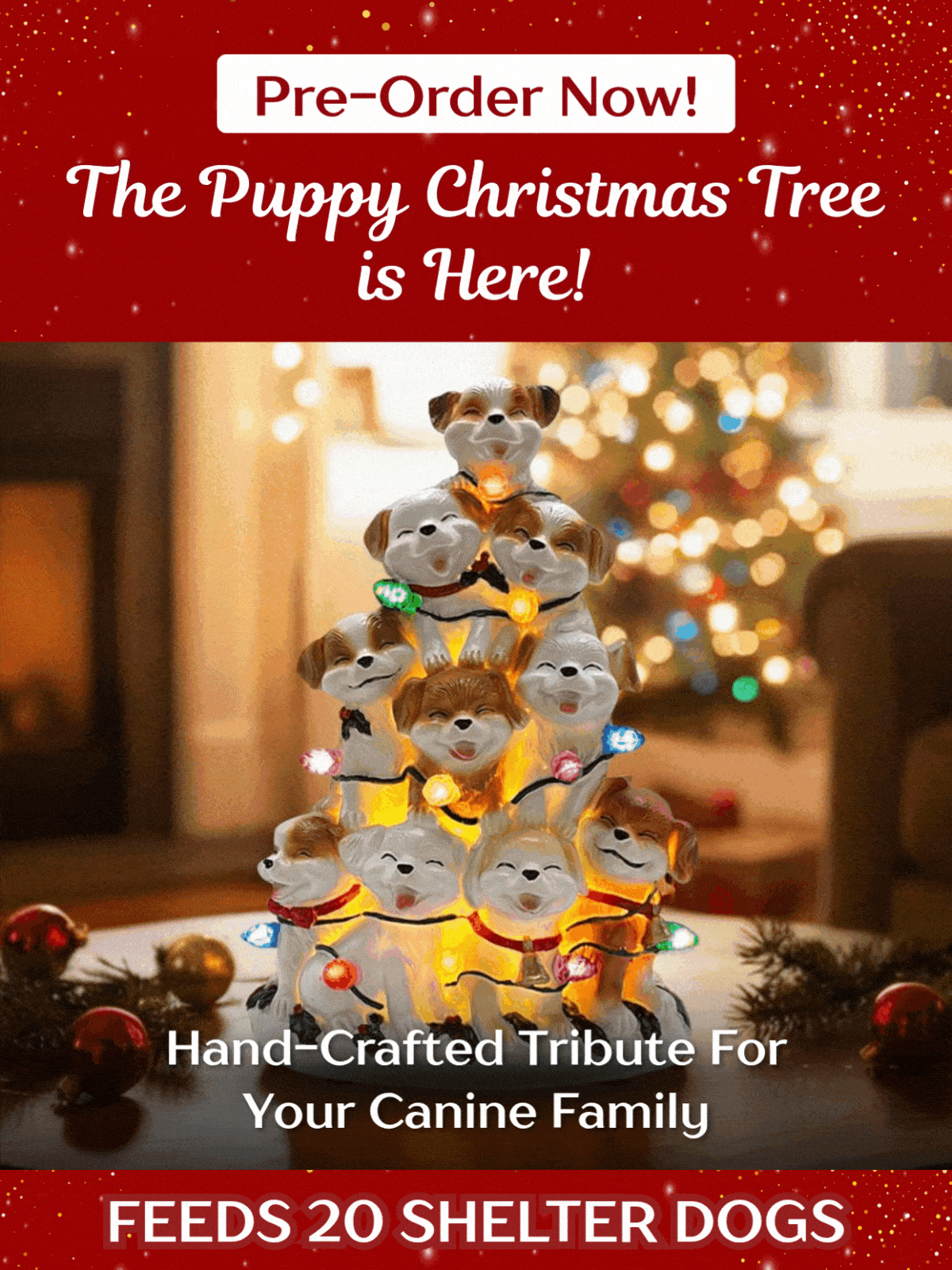 The Puppy Christmas Tree is Here!