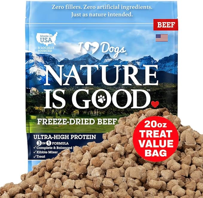 iHeartDogs Nature is Good Freeze-Dried Dog Treats